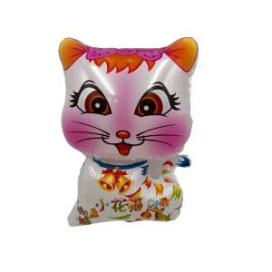 White cat foil balloon, 60 x 40 cm, birthday decoration - Home & Garden