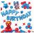 Spiderman and Captain America Happy Birthday Balloon Decoration Set