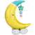 AirLoonz Moon and Stars Balloon Decoration, 101 x 139 cm