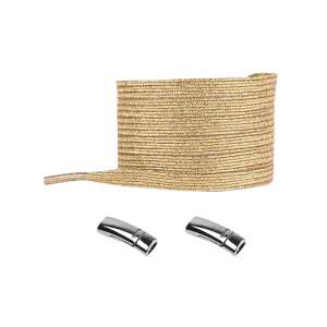 Magnetic Shoelaces, Envisage, for Sports Shoes, with Magnetic Fastening, Gold, 100 cm