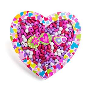 Gyöngyfűző készlet - szivecske - 90213