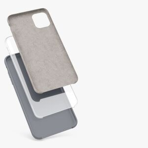 kwmobile iPhone 11 Titan Gray Silicone Case - Exploded View - Nonbrand Phone Case