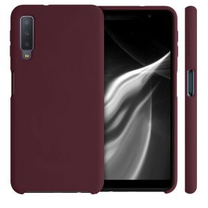kwmobile Samsung Galaxy A7 (2018) purple silicone case full protection - Phone Case