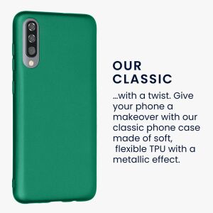 KWmobile Samsung Galaxy A70 green silicone case - Phone Case