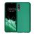 KWmobile Samsung Galaxy A70 green silicone case on phone