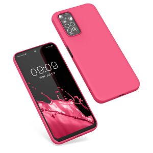 Kwmobile Różowe etui silikonowe do Xiaomi Redmi Note 11/11S - Ochronne etui na telefon - Artykuły techniczne i elektronika