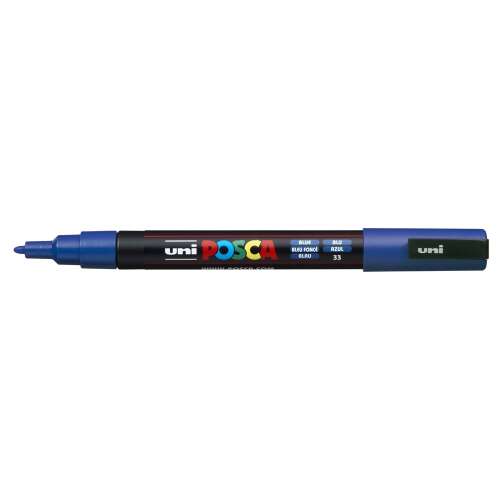 Marker decorativ 0,9-1,3mm, uni posca pc-3m albastru