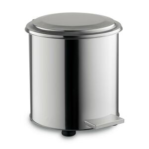 Close-up of Day-Co Metal stainless steel pedal bin - Trash can