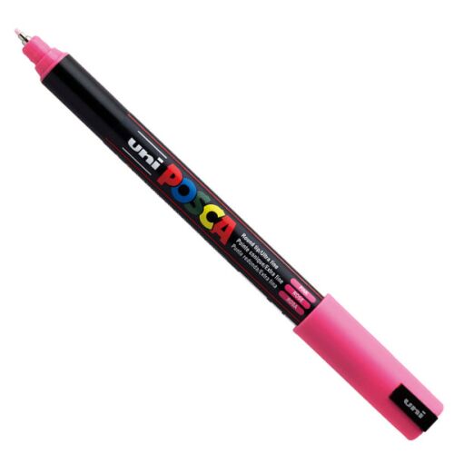 Szögletes nézet Uni Posca PC-1M rózsaszín marker - Írószer