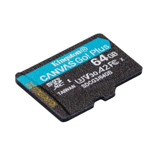 Kingston memóriakártya microsdxc 64gb canvas go plus 170r a2 u3 v30 adapter nélkül SDCG3/64GBSP