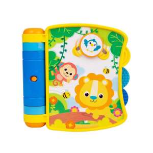 Winfun Tierfreunde-Bilderbuch Babyspielzeug, interaktives Buch mit Lichtern und Geräuschen, Dschungeltier-Motiv - Entwicklungsspiele für Babys