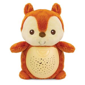 Winfun Squirrel Plush Night Light Projector front view - Night Light, Projector