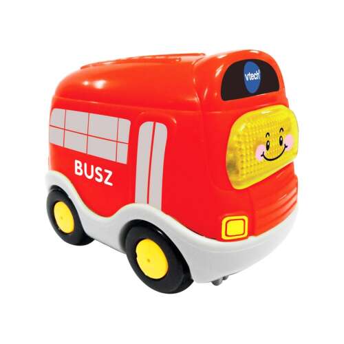 VTech Toot-Toot Baby Busz bébijáték, interaktív piros busz hangokkal és fényekkel