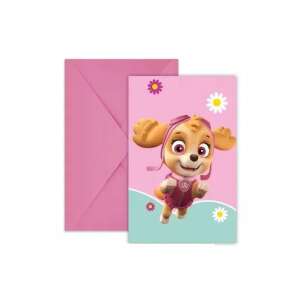 Mancs Őrjárat Skye party meghívó kártya borítékkal, 6 db-os - Mancs Őrjárat