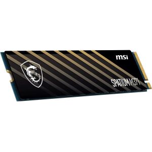 Angled view of MSI SPATIUM M371 500GB NVMe M.2 SSD - SSD Drife