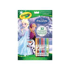 Crayola Frozen Malbuch mit 7 abwaschbaren Markern, 32 Seiten mit Spielen, Rätseln, Labyrinthen und mehr - Kinderheft Ausmalen