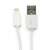 Fehér USB-Lightning töltőkábel, 90cm