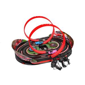 Speed Track Competition Formula Rivals 1:43 Scale Race Track with 2 Cars, Sound and Light Effects - Motorway & Parking Garage