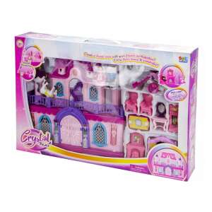 Crystal Palace dollhouse playset with carriage, furniture, and figures - Dollhouse