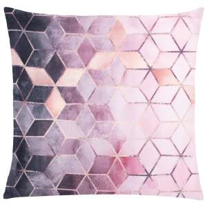 Springos geometric pillow cover, pink and grey, 40x40cm - Springos