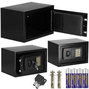 Colaj cu seiful digital negru Springos și accesorii - Sonerii și Seifuri de securitate