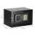 Springos black metal safe with electronic lock, dimensions
