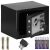 Springos black digital safe with key, batteries, and mounting bolts