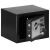 Springos black digital safe with key in lock