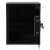 Springos metal safe, black, with digital keypad and key lock, open, with shelf