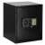 Springos metal safe, black, with digital keypad and key lock