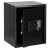 Springos metal safe with electronic lock and key, black, open