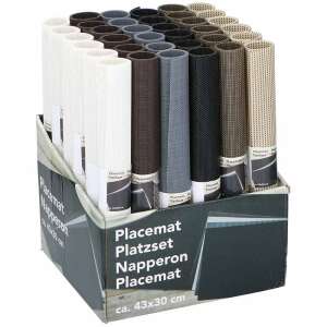 Podkładki pod talerze, zestaw 43x30 cm, brązowy, szary, czarny, biały, beżowy - Podstawka