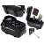 Waterproof bike handlebar bag with phone holder, black