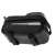 Waterproof bike handlebar bag with phone holder, black, side view