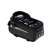 Waterproof bike handlebar bag with phone holder, black, phone in holder