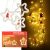 LED star curtain lights with Christmas figures and packaging
