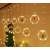 LED curtain lights with Christmas figures, warm white, 3m, 125 LEDs