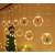 LED curtain lights with Christmas figures, warm white, 3m, 125 LEDs