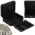 Springos black metal cash box collage with money and tray