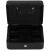 Open Springos black metal cash box with coin tray