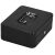 Closed Springos black metal cash box with handle