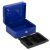 Springos blue cash box open with removable coin tray