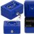 Springos blue metal cash box multiple views