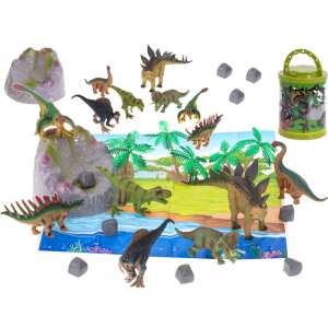 Állati figurák dinoszauruszok 7db + alátét és kiegészítők készlet 51858397 