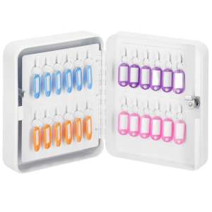 Cutie metalica din otel pentru 48 chei, echipata, 25x20x7.5cm, alba 51858598