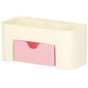 Springos Kozmetikai rendszerező #rózsaszín-krém