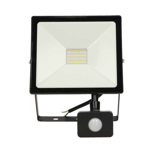 Reflector LED ALLED de 30W cu senzor de mișcare PIR, 2400lm, IP44, 4000K, Aluminiu și Sticlă