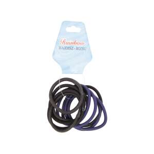 Sada gumičiek do vlasov Rainbow, čierne a fialové gumičky do vlasov, doplnky do vlasov - Žuvačka na vlasy