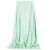 Springos green fleece blanket draped, 160x200 cm