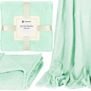 Springos green blanket, 160x200cm, collage of different views - Blanket